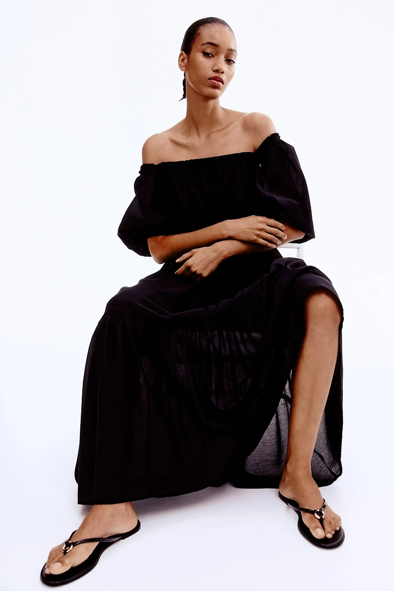 Square-Neck Maxi Dress