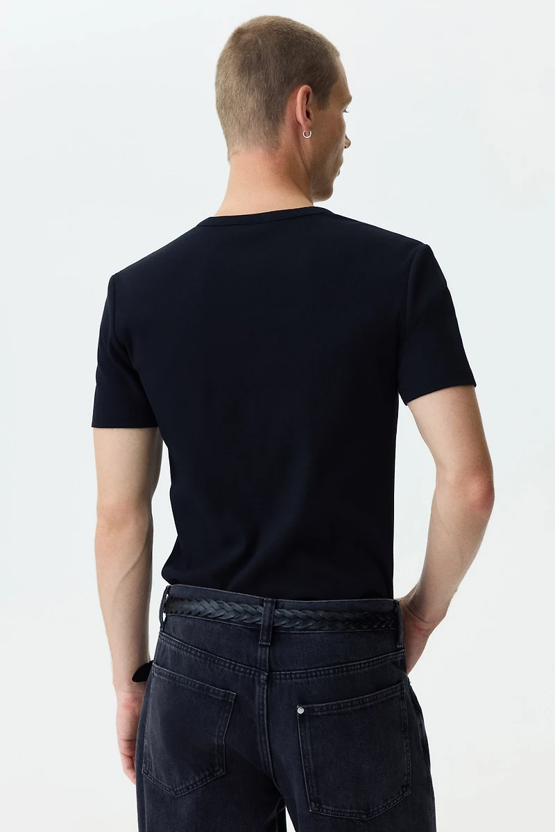 Slim-Fit Henley Shirt