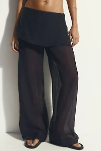 Pants with Layered Skirt