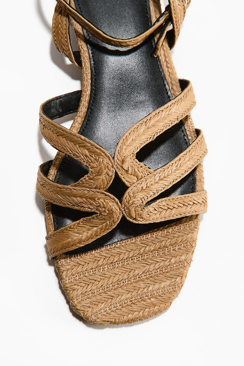 Braided Straw Sandals