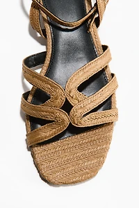 Braided Straw Sandals