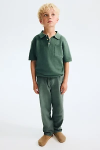 Knit Cotton Polo Shirt