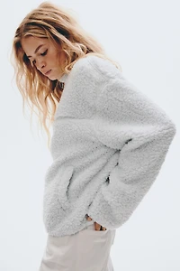 Chandail en polar à col fermeture éclair