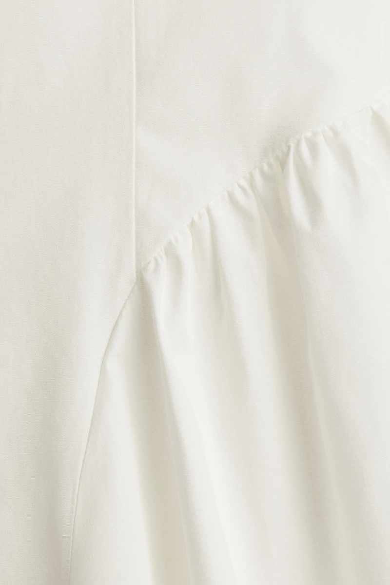 Open-Back Poplin Dress