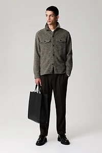 Regular Fit Wool-Blend Overshirt