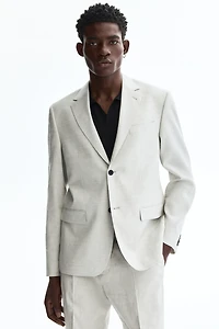 Regular-Fit Linen-Blend Jacket