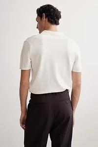 Regular-Fit Fine-Knit Polo Shirt