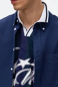 Relaxed-Fit Short-Sleeved Oxford Shirt