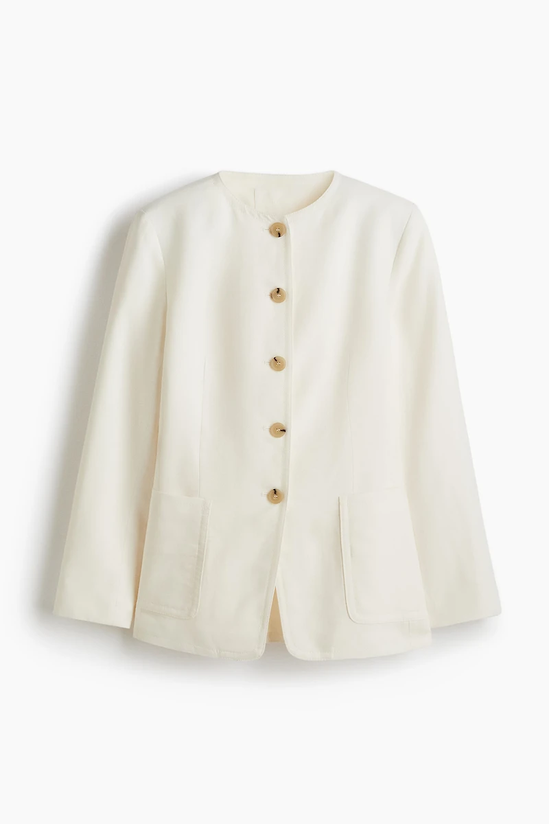 Linen-Blend Jacket