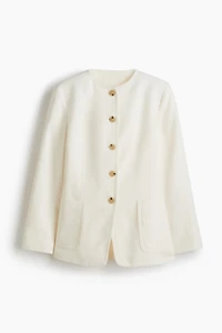 Linen-Blend Jacket