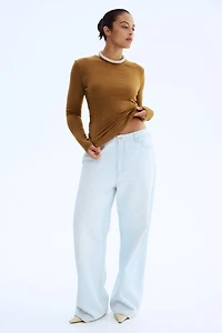 Fine-Knit Wool Top