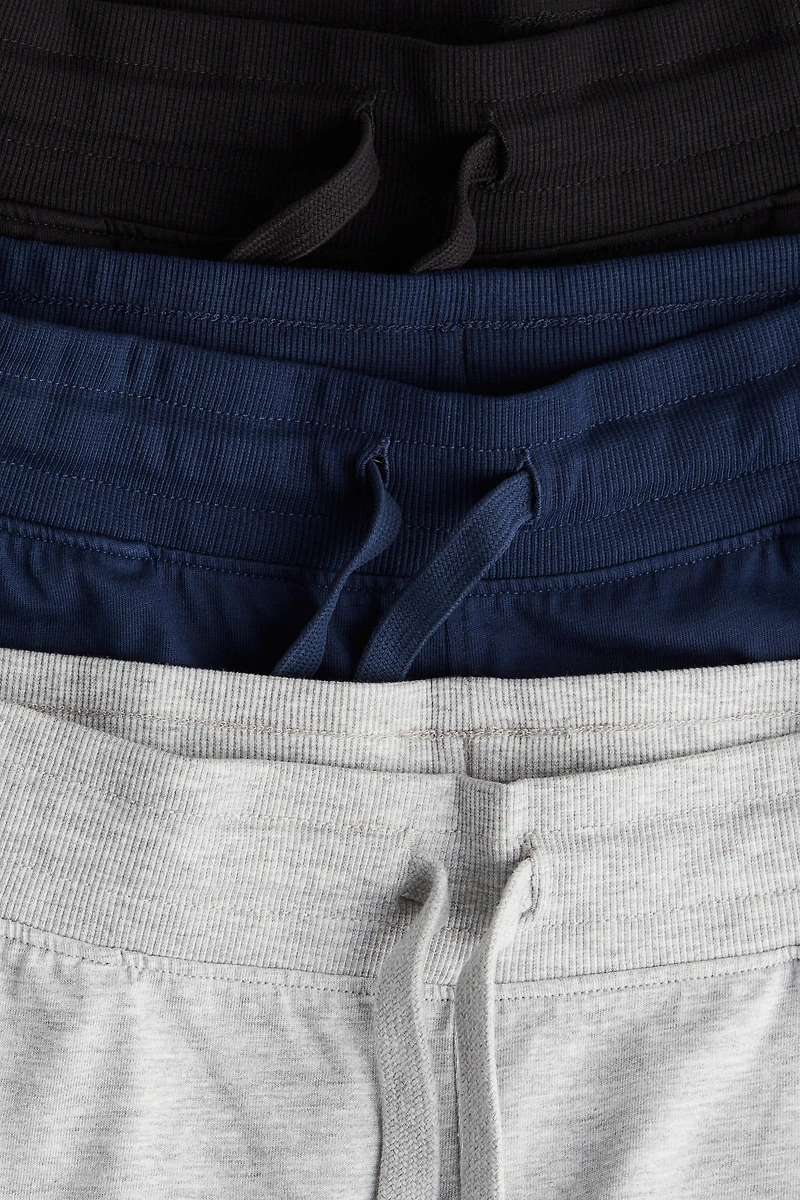 Lot de 3 pantalons jogging en jersey coton