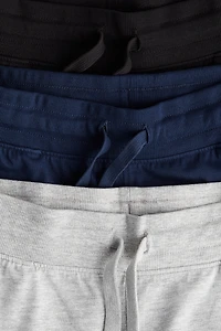 Lot de 3 pantalons jogging en jersey coton