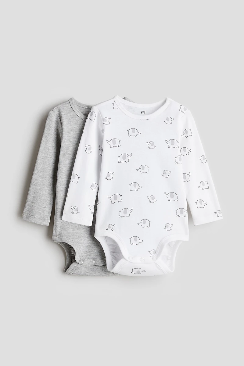 2-pack Long-sleeved Bodysuits