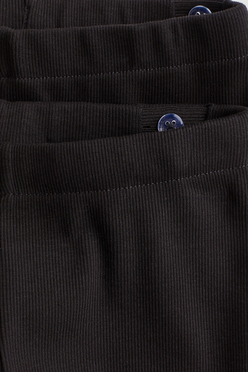 Lot de 2 leggings en jersey coton pima