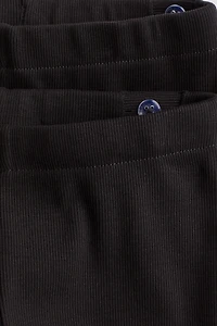 Lot de 2 leggings en jersey coton pima