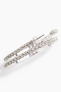 Rhinestone Hoop Earrings