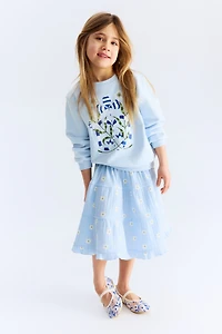 Patterned Pointelle Skirt