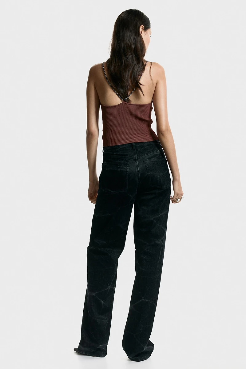 Haut à bretelles en chaîne