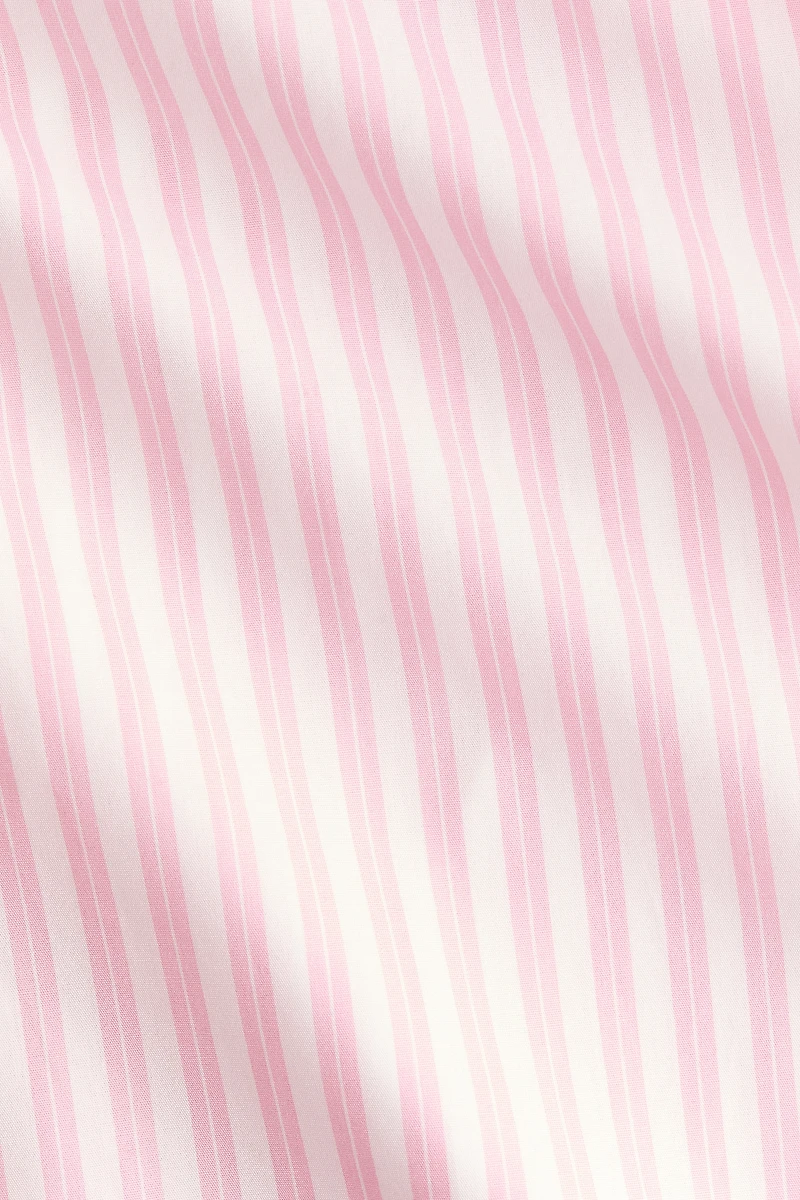 Chemise courte en popeline