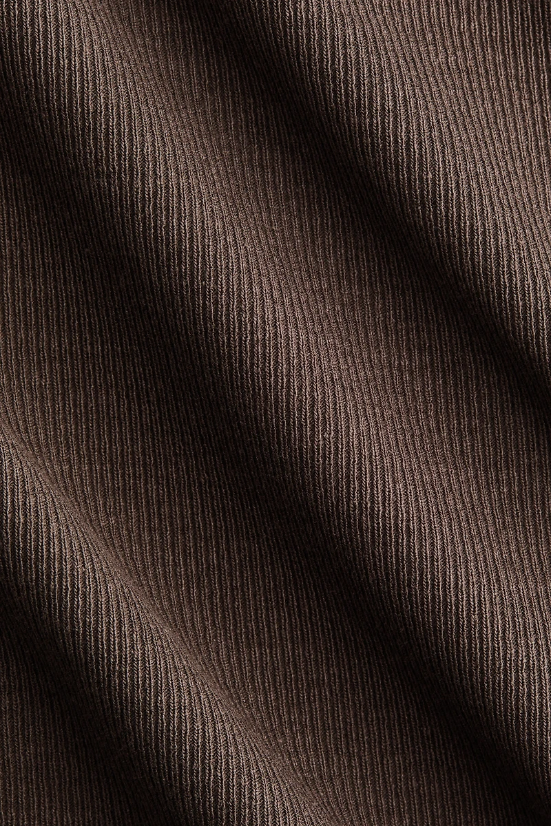 Rib-Knit Maxi Dress