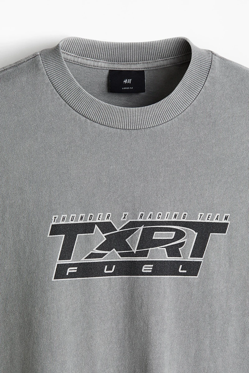 T-shirt délavé ample