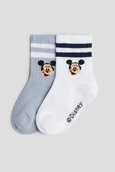 2-Pack Intarsia-Motif Socks