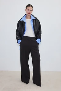 Cooling Relaxed-Fit Wide-Leg Pants