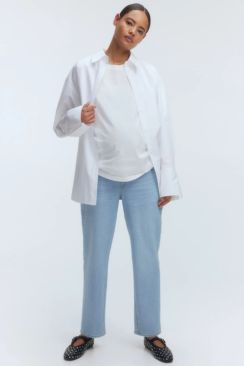 MAMA Straight Ankle Jeans