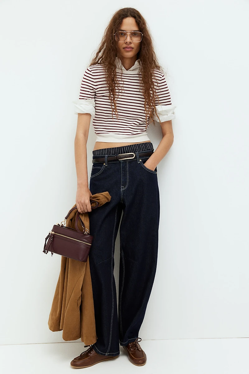 T-shirt en fin tricot