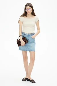 Haut en jersey texturé