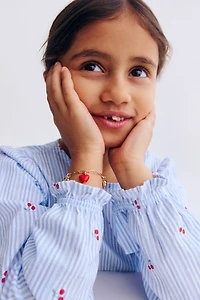 Seersucker Peplum Blouse