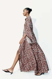 Trumpet-Sleeved Dress
