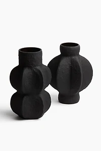 Vase en grès cérame texturé