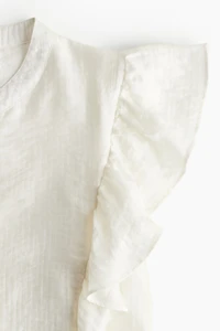 Ruffle-trimmed Blouse