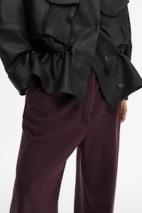 Wide-Leg Cotton Joggers