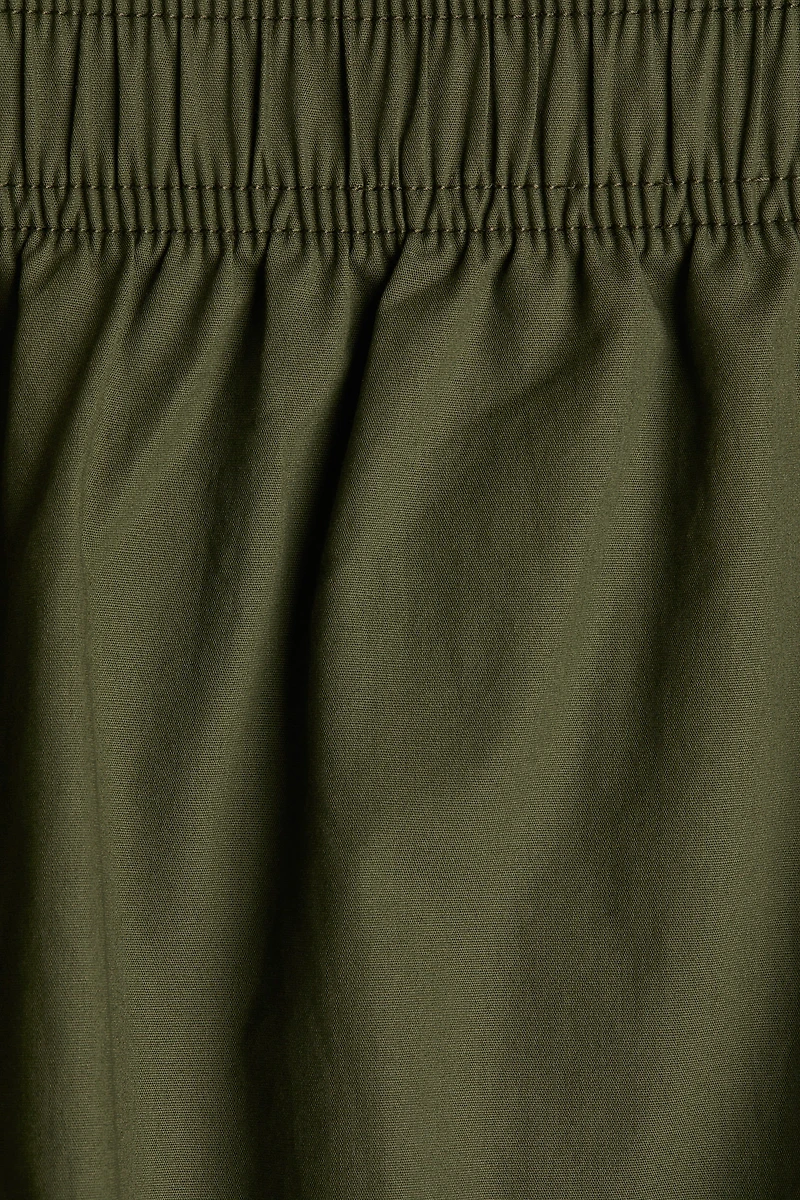 Ankle-Length Cotton Pants