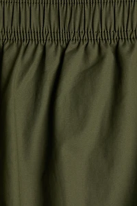 Ankle-Length Cotton Pants