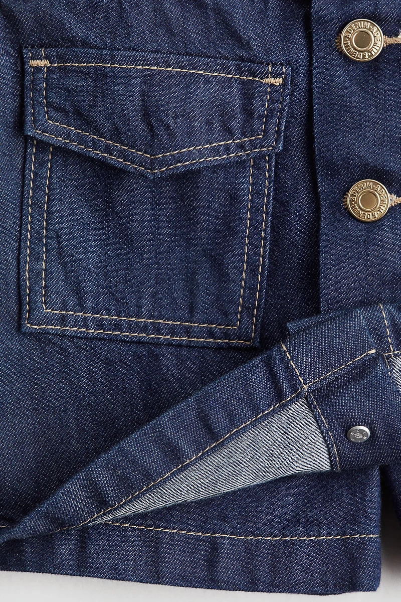 Cotton Denim Skort