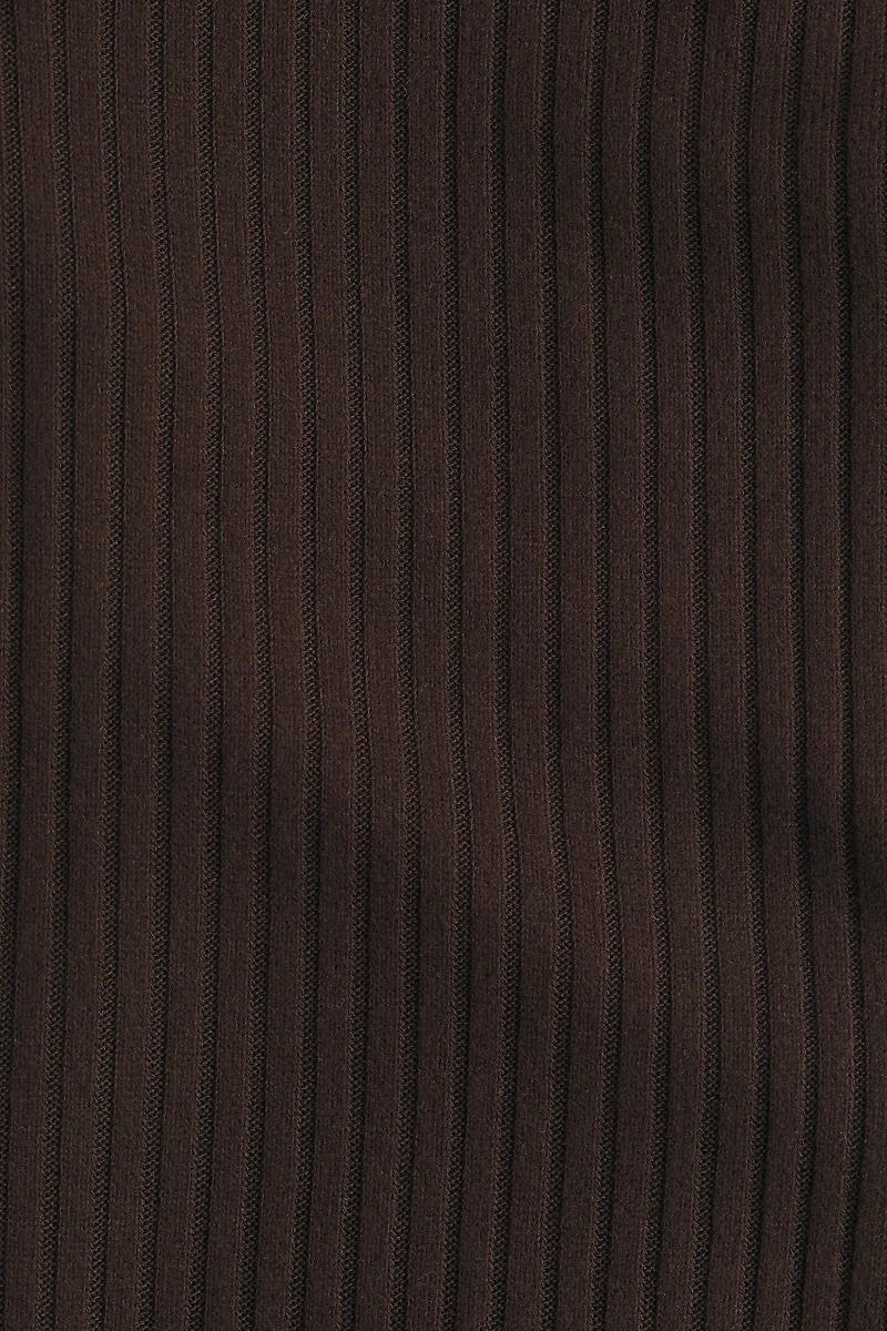 Rib-Knit Foldover-Waist Leggings