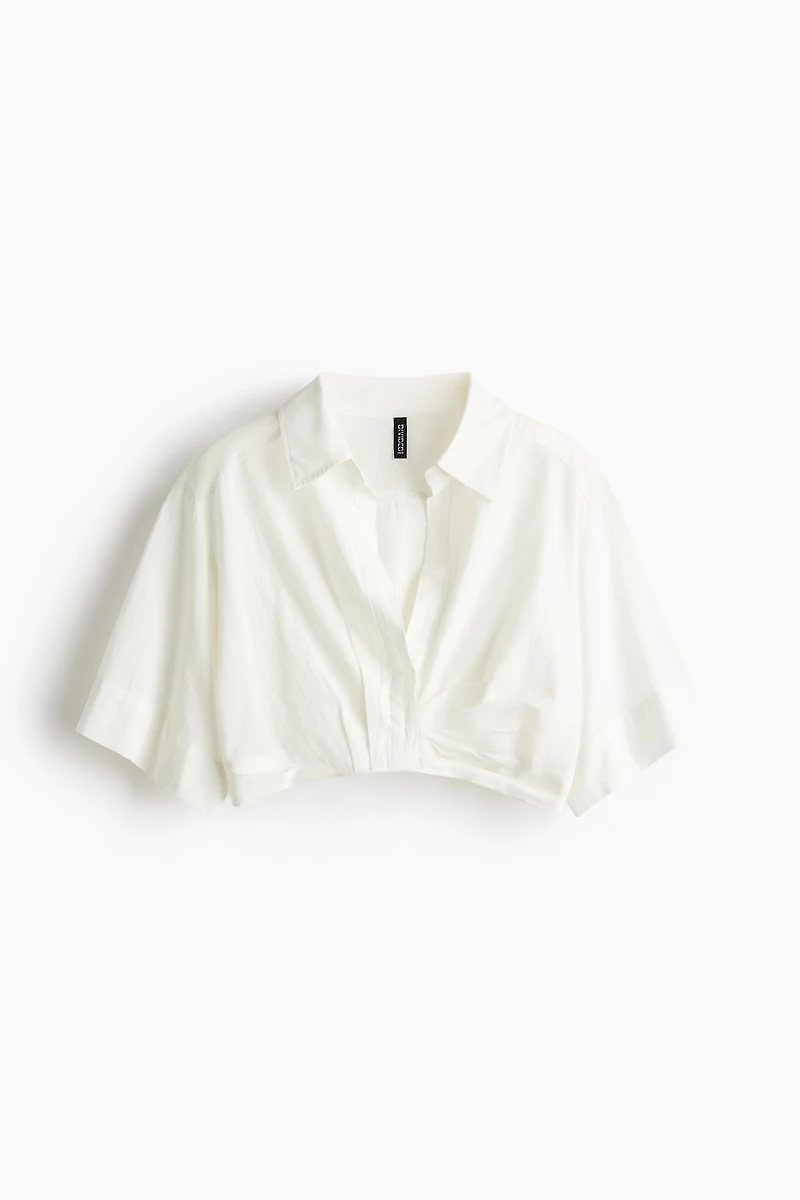Chemise courte et imprimée