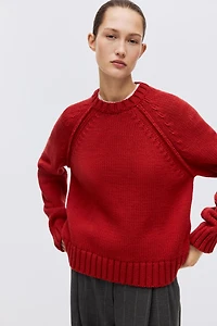 Raglan-Sleeved Sweater