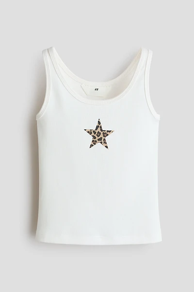 Motif-Detail Tank Top