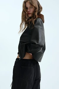 Denim Drawstring Pants