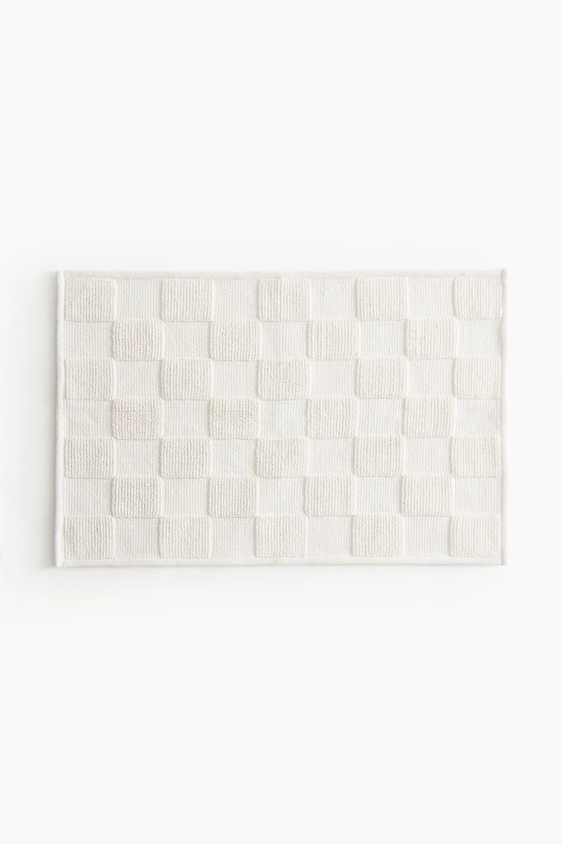 Checked Bath Mat