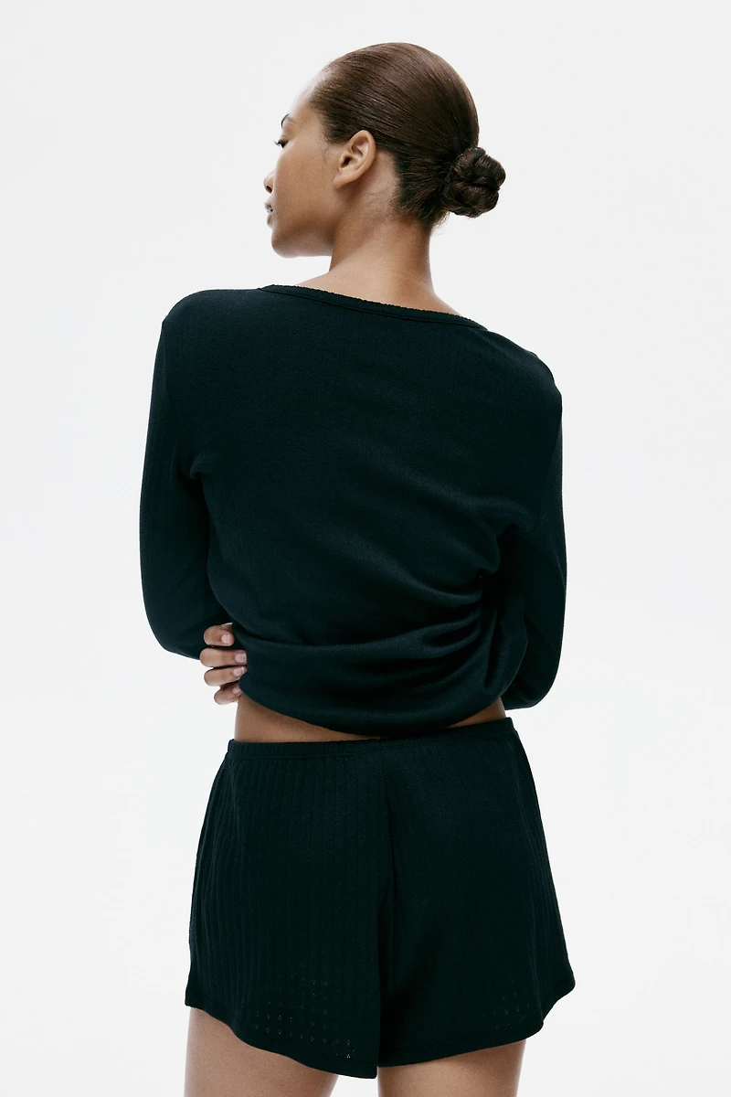 Pointelle Jersey Pajamas