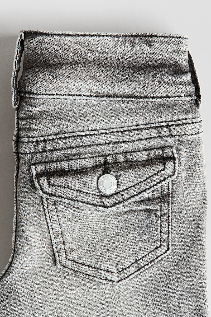 Bootcut Leg Low Jeans