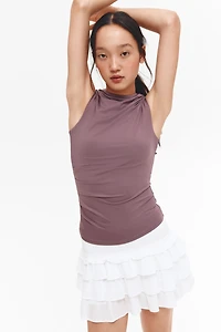 Draped Sleeveless Top