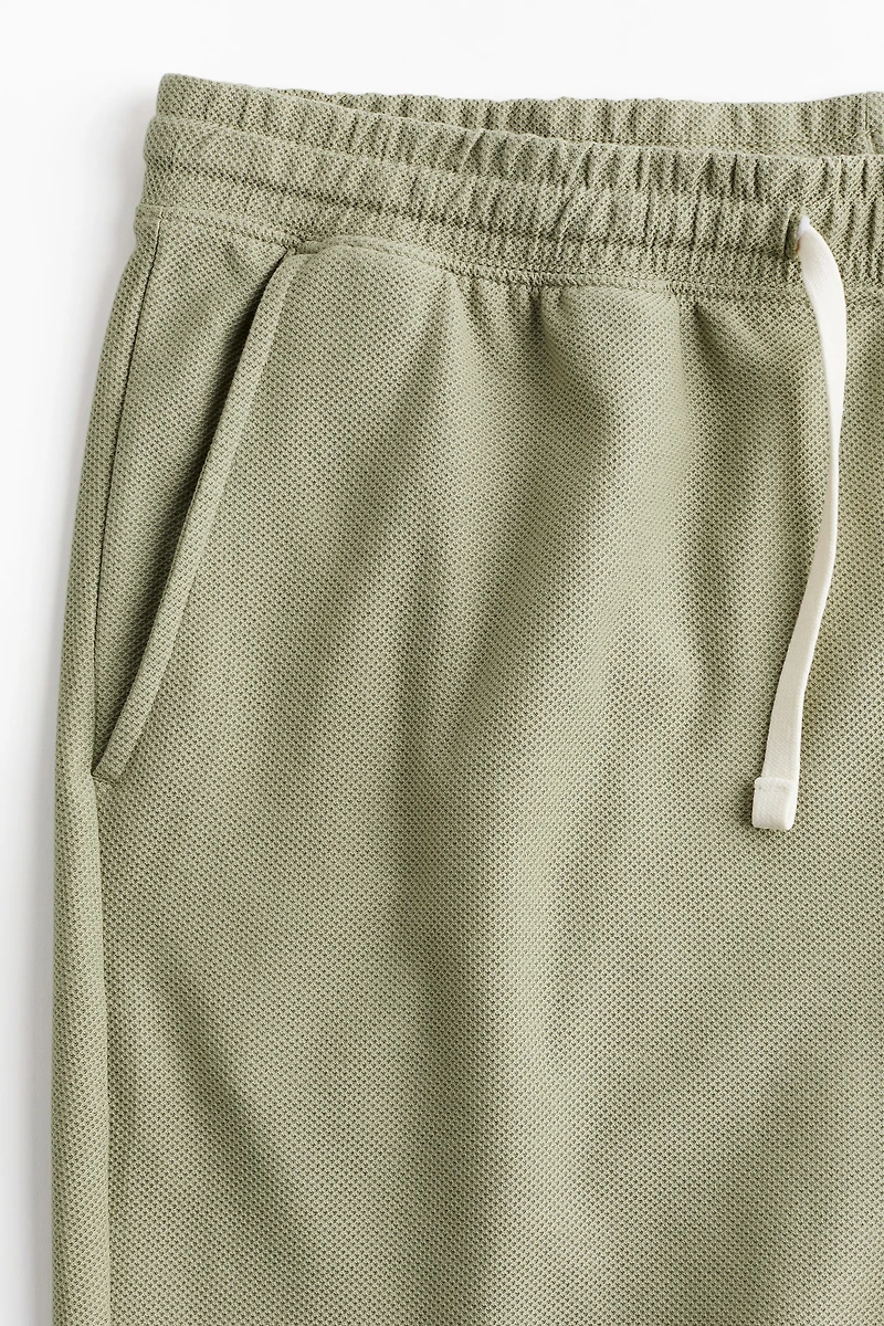 Regular Fit Piqué Shorts