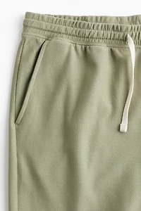 Regular Fit Piqué Shorts